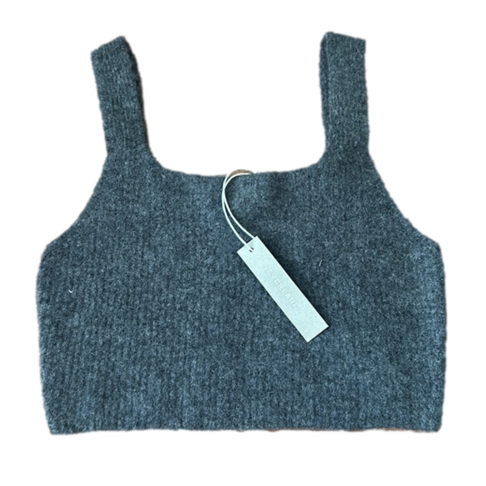 Everlane Women’s NWT Cozy Stretch Tank heathered grey wool - Picture 3 of 6